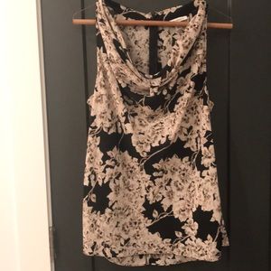Banana Republic sleeveless cowl-neck blouse